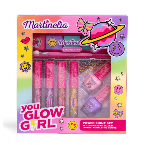 Martinelia You Glow Girl Power Shine Set Vaikiškas makiažo rinkinys Rinkinys