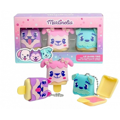 Martinelia Lip Gloss Trio Lūpų blizgesių rinkinys vaikams 3 vnt.