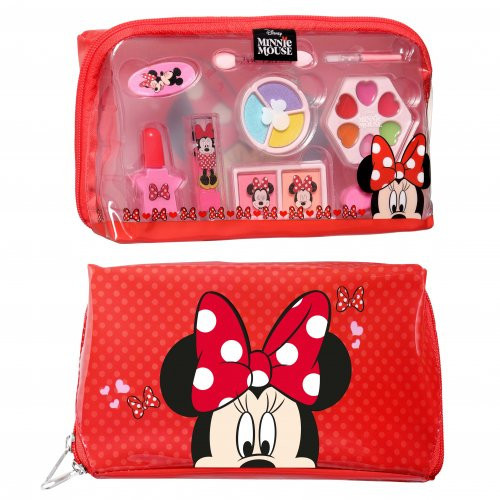 Disney Minnie Mouse Makeup Toiletry Bag Pelytės Minės rinkinys su kosmetine 1 vnt.
