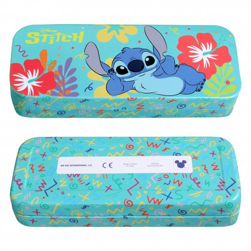 Disney Stitch Makeup Tin with 3 Folding Trays Stičo dekoratyvinės kosmetikos vaikiškas rinkinys 1 vnt.