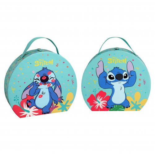 Disney Stitch Round Makeup Case Stičo grožio rinkinys 1 vnt.