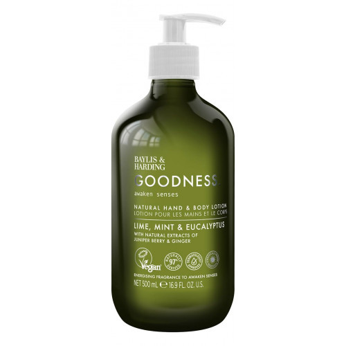 Baylis & Harding Goodness Awaken Lime, Mint & Eucalyptus Hand & Body Lotion Kūno losjonas 500ml