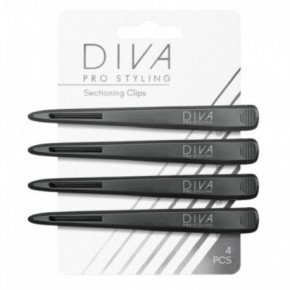 Diva Pro Styling Sectioning Clips Matu sprādzes 4 vnt.