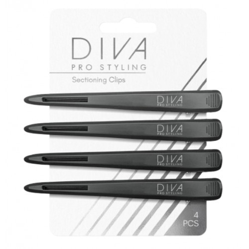 Diva Pro Styling Sectioning Clips Segtukai 4 vnt.