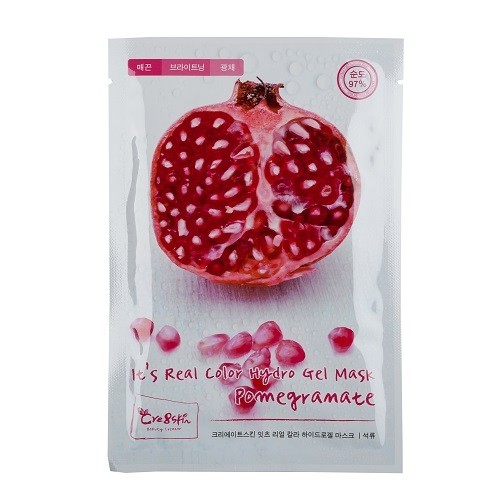 Cre8Skin It's Real Color Hydra Gel Mask Pomegramate Hidrogelinė granatų veido kaukė 30g