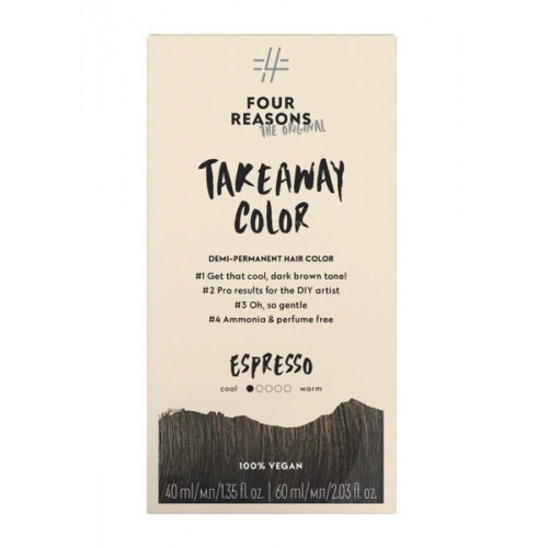Four Reasons Demi-Permanent Hair Color Plaukų dažai 4.1 Cool Dark Brown