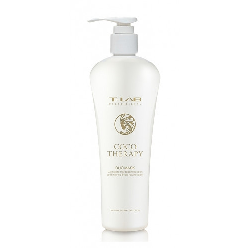 T-LAB Professional Coco Therapy Duo Mask Sausų ir pažeistų plaukų kaukė 300ml
