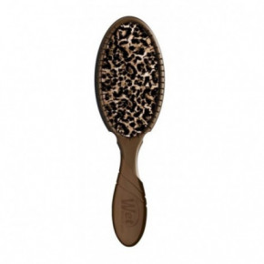 WetBrush Patterned Poise Pro Detangler Brush Ovalus plaukų šepetys Brown Cheetah