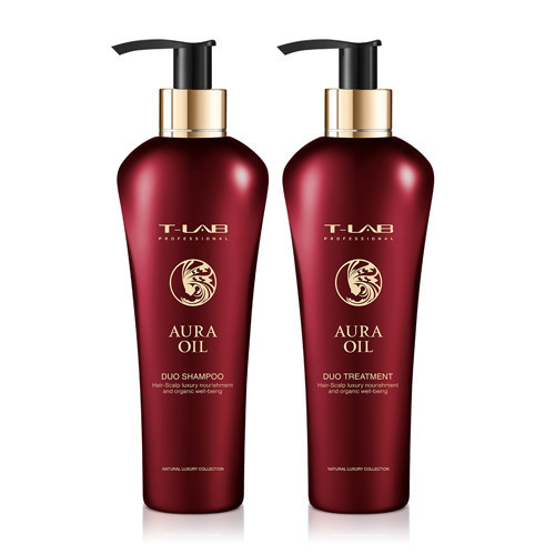 T-LAB Professional Aura Oil Duo Plaukų priežiūros priemonių rinkinys
