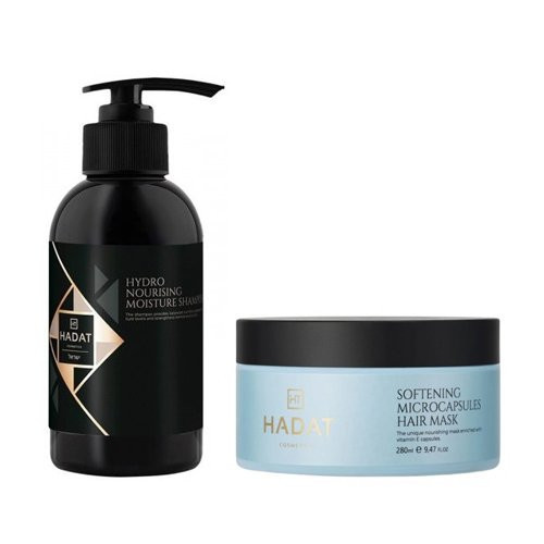 KlipShop Hadat Cosmetics Shampoo and Hair Mask Set Plaukų priežiūros rinkinys