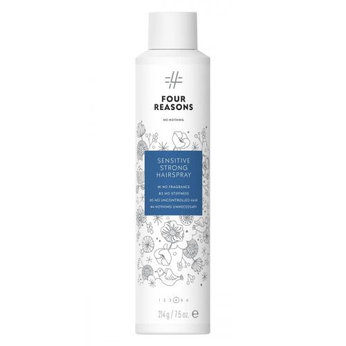 Four Reasons No Nothing Sensitive Strong Hairspray Bekvapis stiprios fiksacijos lakas 300ml