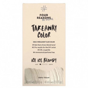 Four Reasons Original Takeaway Demi-Permanent Hair Color Matu krāsa 10.01 Ice Ice Blondy
