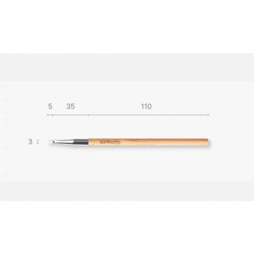 SONBODA 14 Spot Concealer Vegan Brush Šepetėlis maskuokliui 1 vnt.