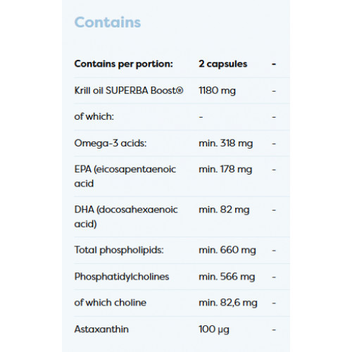 Osavi Super Krill Oil Maisto papildas Krilių aliejus 1180 mg 60 kapsulių
