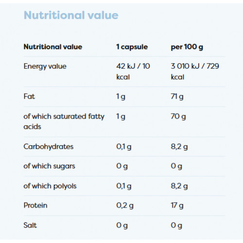 Osavi MCT Oil Maisto papildas MCT aliejus 1000 mg 60 kapsulių
