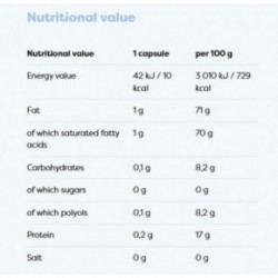 Osavi MCT Oil Maisto papildas MCT aliejus 1000 mg 60 kapsulių