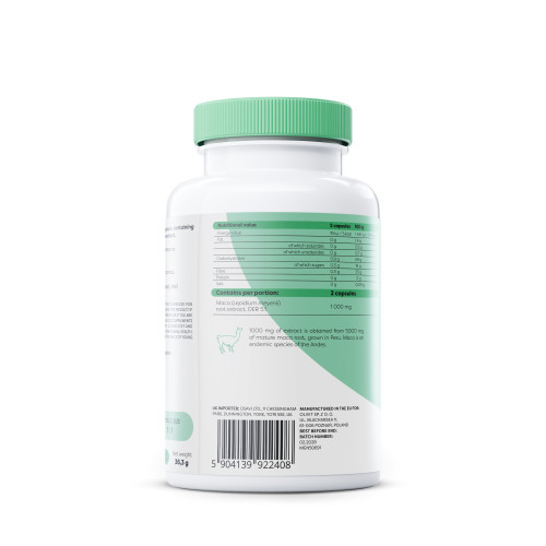 Osavi Maca 1000 mg Maisto papildas 60 kapsulių