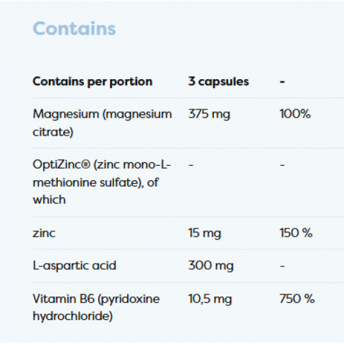 Osavi Magnesium Balance & Relax Magnio, cinko ir B6 vitaminų kompleksas 90 kapsulių