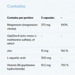 Osavi Magnesium Balance & Relax Magnio, cinko ir B6 vitaminų kompleksas 90 kapsulių