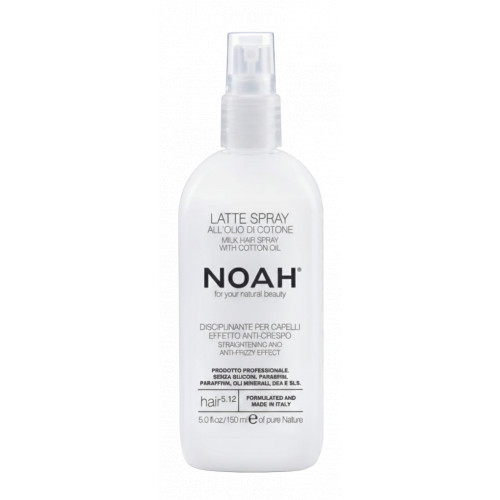 Noah 5.12. Milk Hair Spray With Cotton Oil Plaukų pienelis, apsaugantis nuo vėlimosi 150ml