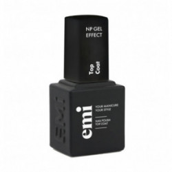 E.Mi Top Coat Nail Polish Gel Effect Viršutinis nagų lako sluoksnis 9ml