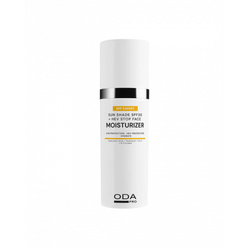 ODA Pro Sun Shade SPF30 + HEV Moisturizer Drėkinamasis veido kremas nuo saulės ir mėlynosios šviesos 50ml