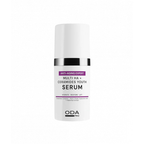 ODA Pro Multi HA + Ceramides Youth Serum Regeneruojantis serumas 30ml