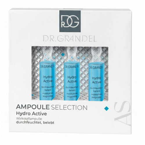 Dr. Grandel Ampoule Selection Hydro Active Veido odą drėkinančios ir gaivinančios koncentrato ampulės 3x3ml