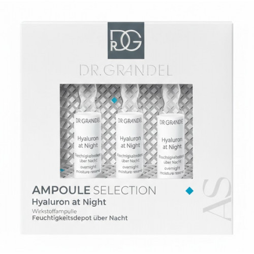 Dr. Grandel Ampoule Selection Hyaluron at Night Veido odą drėkinačios koncentrato ampulės 3x3ml