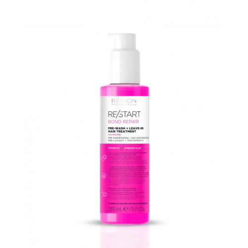 Revlon Professional RE/START Bond Repair Pre-wash + Leave-in Hair Treatment Pažeistų plaukų atkuriamasis produktas 150ml
