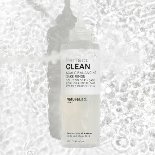 NatureLab Tokyo Perfect Clean Scalp Balancing Sake Rinse Plaukų skalavimo priemonė 200ml