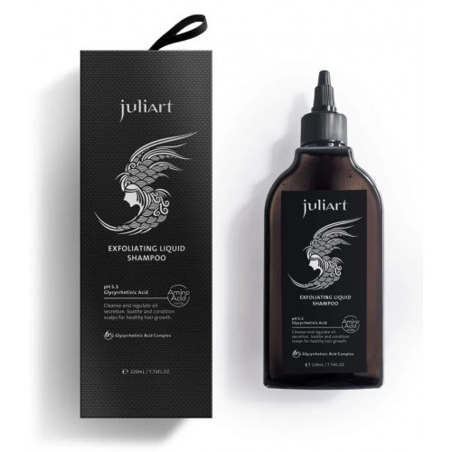 JuliArt Exfoliating Liquid Shampoo Šveičiamasis šampūnas 220ml