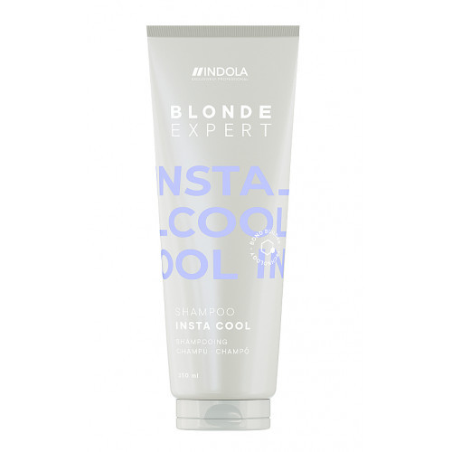 Indola Blond Expert Insta Cool Shampoo Šampūnas šviesiems šalto atspalvio plaukams. 250ml