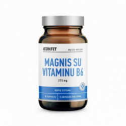 Iconfit Magnesium B6 375mg Magnio ir vitamino B6 kapsulės 90 kapsulių