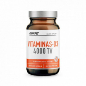 Iconfit Vitamin D3 4000IU Immune Support Uztura bagātinātājs 90 kapsulas
