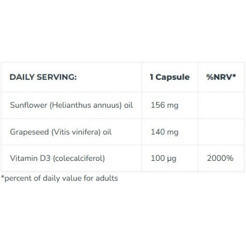 Iconfit Vitamin D3 4000IU Immune Support Maisto papildas 90 kapsulių