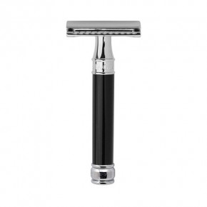 Edwin Jagger Double Edge DE Razor Klassikaline raseerija Must