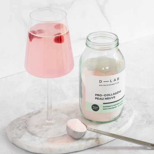 D-LAB Nutricosmetics Pro-Collagène Peau Neuve Firms & Protects the Skin Kolagenas gražiai odai 185g