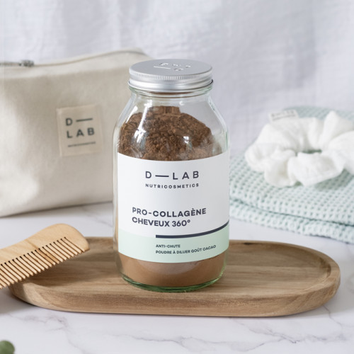 D-LAB Nutricosmetics Pro-Collagene Cheveux 360° Anti-fall & Repair Kolagenas plaukams 185g
