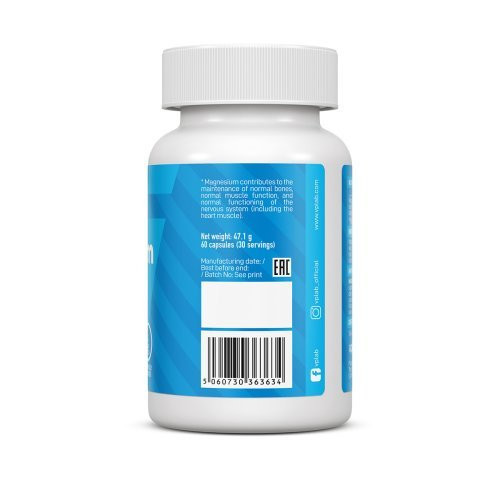 VPLab Nutrition Magnesium bisglycinate Maisto papildas magnio bisglicinatas 60 kapsulių