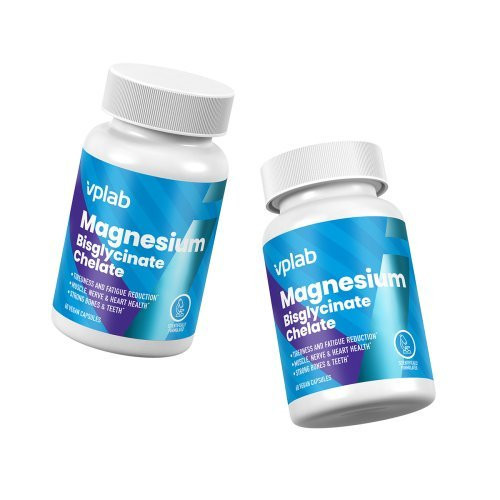 VPLab Nutrition Magnesium bisglycinate Maisto papildas magnio bisglicinatas 60 kapsulių