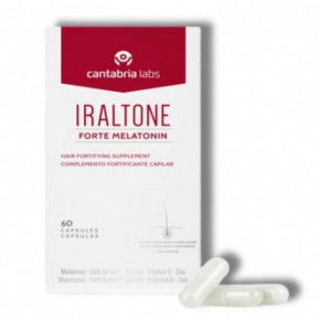 Iraltone FORTE MELATONIN Maisto papildas plaukams su melatoninu 60 kapsulių