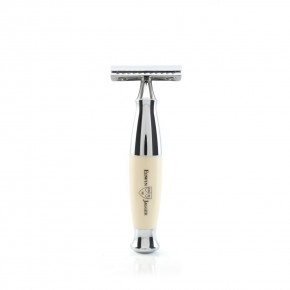 Edwin Jagger Chrome DE Safety Razor Raseerija Ivory