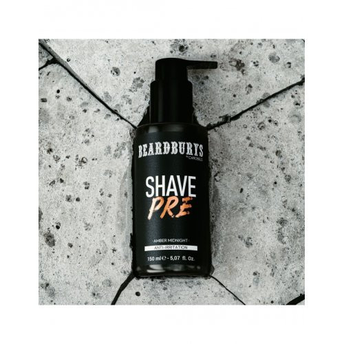 Beardburys Amber Midnight Anti-Irritation Pre-Shave Cream Kremas prieš skutimąsi 150ml