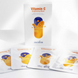 Storyderm Vitamin C Brightening Mask Lakštinė skaistinanti veido kaukė su vitaminu C 1 vnt.
