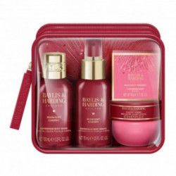Baylis & Harding Midnight Cherry Luxury Travel Wash Bag Gift Set Dovanų rinkinys