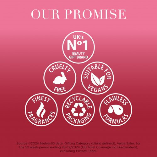 Baylis & Harding Midnight Cherry Luxury Travel Wash Bag Gift Set Dovanų rinkinys