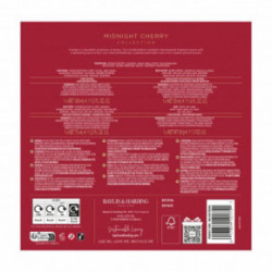 Baylis & Harding Midnight Cherry Luxury Travel Wash Bag Gift Set Dovanų rinkinys