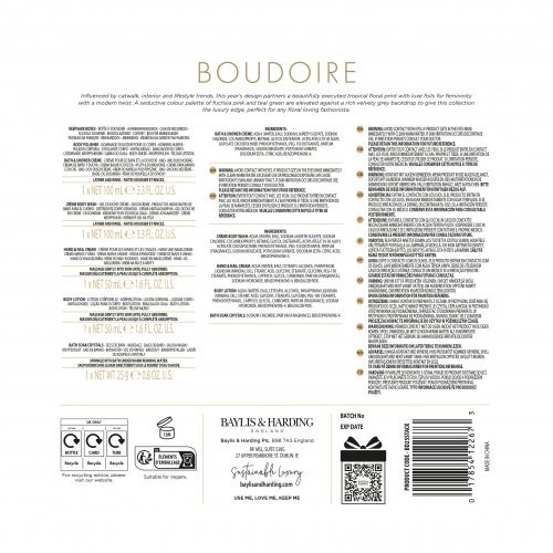 Baylis & Harding Boudoire Luxury Pamper Present Gift Set Dovanų rinkinys