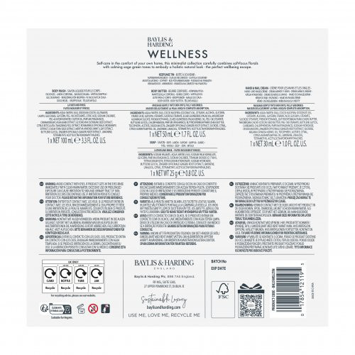 Baylis & Harding Wellness Tin Of Treats Gift Set Dovanų rinkinys